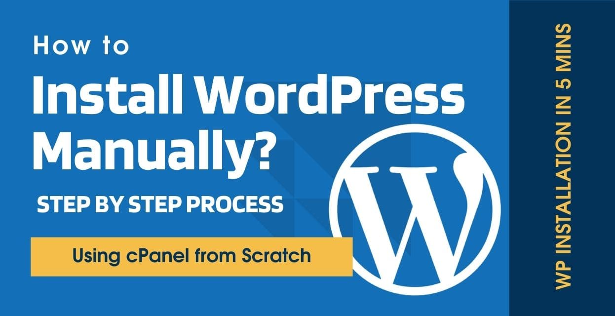 manual WP installation